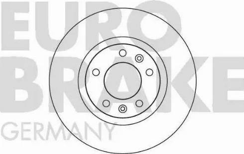 Eurobrake 5815203723 - Спирачен диск vvparts.bg