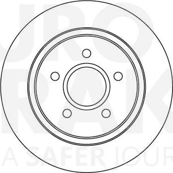 Eurobrake 5815202559 - Спирачен диск vvparts.bg