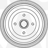 Eurobrake 5825254731 - Спирачен барабан vvparts.bg