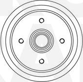 Eurobrake 5825252538 - Спирачен барабан vvparts.bg