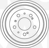 Eurobrake 5825261901 - Спирачен барабан vvparts.bg