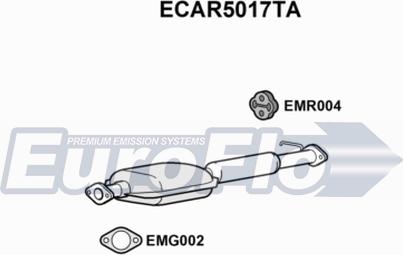 EuroFlo ECAR5017TA - Катализатор vvparts.bg