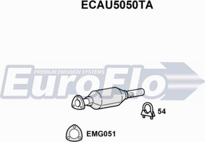 EuroFlo ECAU5050TA - Катализатор vvparts.bg