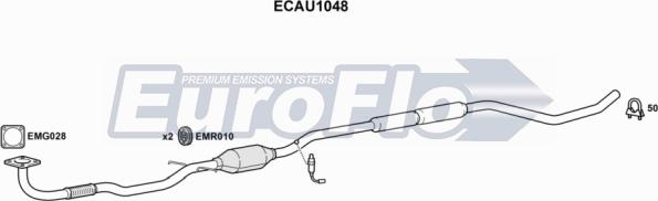EuroFlo ECAU1048 - Катализатор vvparts.bg