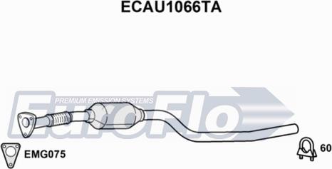 EuroFlo ECAU1066TA - Катализатор vvparts.bg