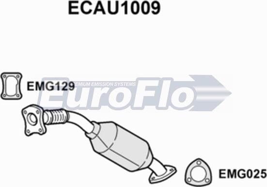 EuroFlo ECAU1009 - Катализатор vvparts.bg