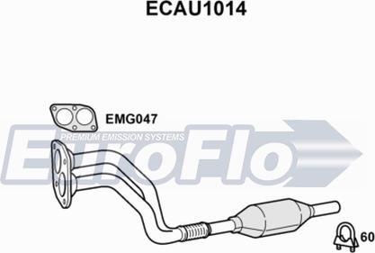 EuroFlo ECAU1014 - Катализатор vvparts.bg