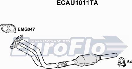 EuroFlo ECAU1011TA - Катализатор vvparts.bg