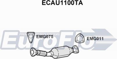 EuroFlo ECAU1100TA - Катализатор vvparts.bg
