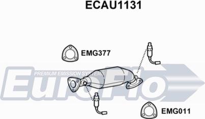 EuroFlo ECAU1131 - Катализатор vvparts.bg