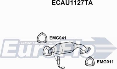 EuroFlo ECAU1127TA - Катализатор vvparts.bg