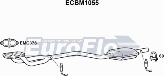 EuroFlo ECBM1055 - Катализатор vvparts.bg