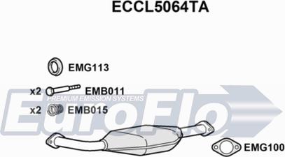 EuroFlo ECCL5064TA - Катализатор vvparts.bg