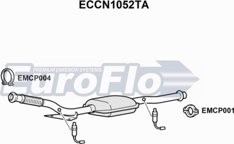 EuroFlo ECCN1052TA - Катализатор vvparts.bg