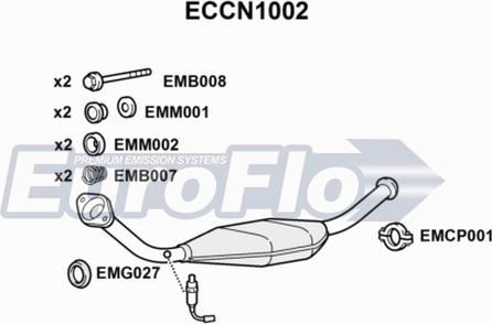 EuroFlo ECCN1002 - Катализатор vvparts.bg