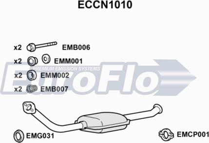 EuroFlo ECCN1010 - Катализатор vvparts.bg