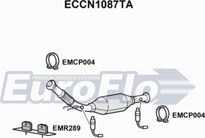 EuroFlo ECCN1087TA - Катализатор vvparts.bg