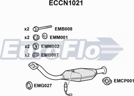 EuroFlo ECCN1021 - Катализатор vvparts.bg