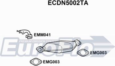 EuroFlo ECDN5002TA - Катализатор vvparts.bg