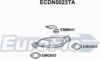 EuroFlo ECDN5023TA - Катализатор vvparts.bg