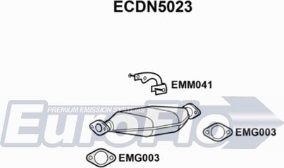 EuroFlo ECDN5023 - Катализатор vvparts.bg