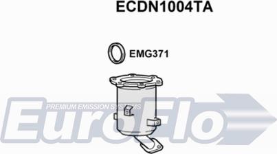 EuroFlo ECDN1004TA - Катализатор vvparts.bg