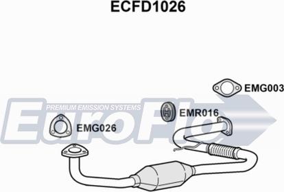 EuroFlo ECFD1026 - Катализатор vvparts.bg