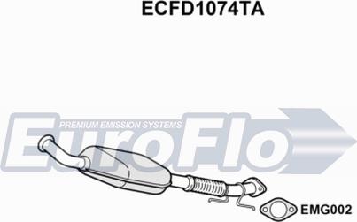 EuroFlo ECFD1074TA - Катализатор vvparts.bg