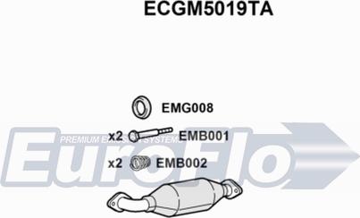 EuroFlo ECGM5019TA - Катализатор vvparts.bg