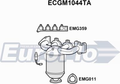 EuroFlo ECGM1044TA - Катализатор vvparts.bg