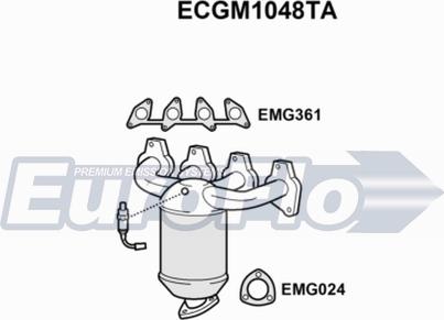 EuroFlo ECGM1048TA - Катализатор vvparts.bg