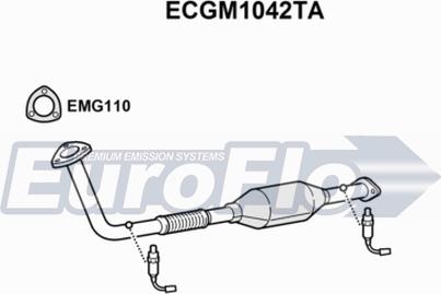 EuroFlo ECGM1042TA - Катализатор vvparts.bg