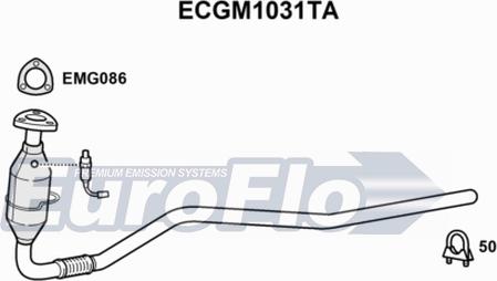 EuroFlo ECGM1031TA - Катализатор vvparts.bg