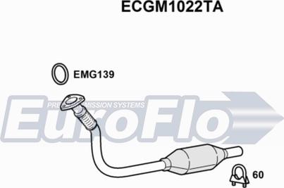 EuroFlo ECGM1022TA - Катализатор vvparts.bg