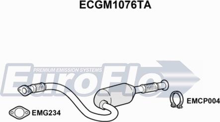 EuroFlo ECGM1076TA - Катализатор vvparts.bg