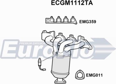 EuroFlo ECGM1112TA - Катализатор vvparts.bg