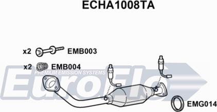 EuroFlo ECHA1008TA - Катализатор vvparts.bg