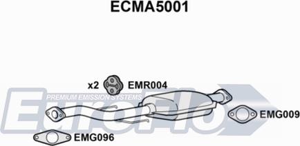 EuroFlo ECMA5001 - Катализатор vvparts.bg