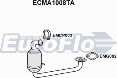 EuroFlo ECMA1008TA - Катализатор vvparts.bg