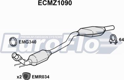 EuroFlo ECMZ1090 - Катализатор vvparts.bg