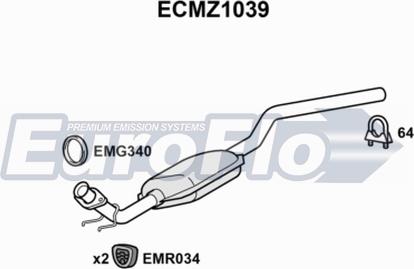 EuroFlo ECMZ1039 - Катализатор vvparts.bg