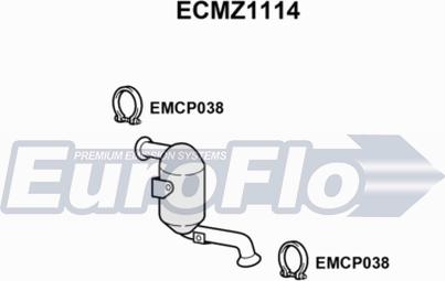 EuroFlo ECMZ1114 - Катализатор vvparts.bg