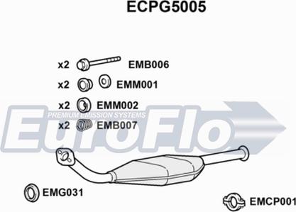 EuroFlo ECPG5005 - Катализатор vvparts.bg