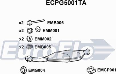 EuroFlo ECPG5001TA - Катализатор vvparts.bg