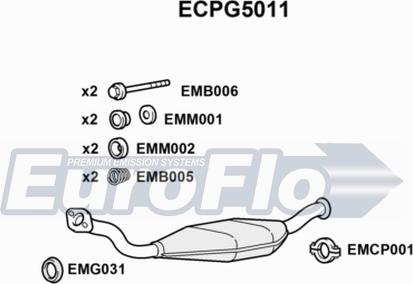 EuroFlo ECPG5011 - Катализатор vvparts.bg