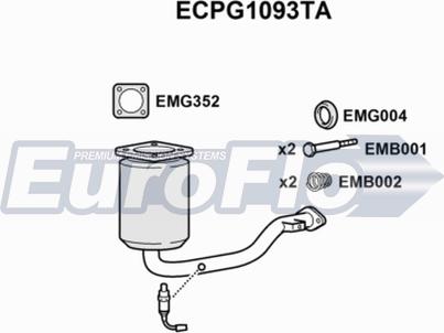 EuroFlo ECPG1093TA - Катализатор vvparts.bg