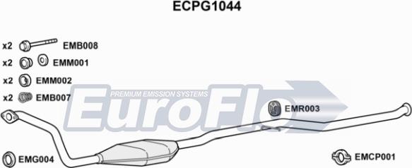 EuroFlo ECPG1044 - Катализатор vvparts.bg