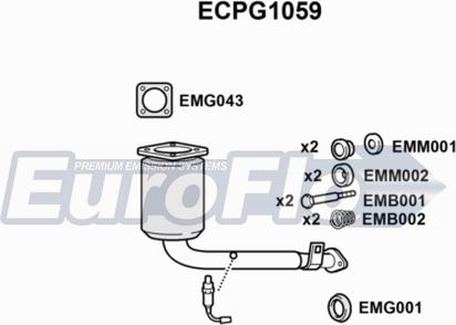 EuroFlo ECPG1059 - Катализатор vvparts.bg