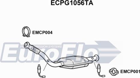 EuroFlo ECPG1056TA - Катализатор vvparts.bg