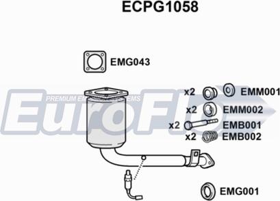 EuroFlo ECPG1058 - Катализатор vvparts.bg